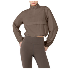 Women Autumn Windproof Waterproof Jacket Uv Resistant Fitness Tops