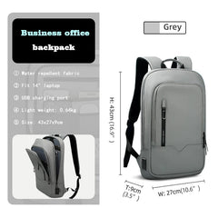 Heroic Knight Men Business Backpack Multifunction Slim Laptop Bag