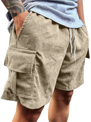 Men's Corduroy Shorts 2026 Summer New American Retro Casual Shorts