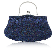 Women's Retro Small Totes Evening Bags Beaded Embroidered Ladies Handbags