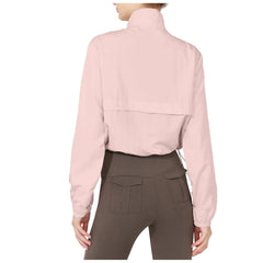 Women Autumn Windproof Waterproof Jacket Uv Resistant Fitness Tops