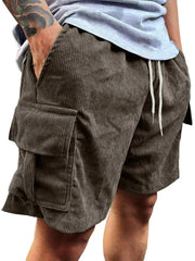 Men's Corduroy Shorts 2026 Summer New American Retro Casual Shorts