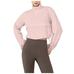 Women Autumn Windproof Waterproof Jacket Uv Resistant Fitness Tops