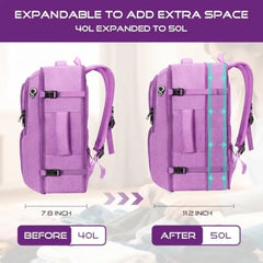 Travel Backpack for Women Expanable Carry on Backpack Waterproof Business