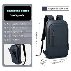 Heroic Knight Men Business Backpack Multifunction Slim Laptop Bag