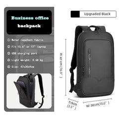 Heroic Knight Men Business Backpack Multifunction Slim Laptop Bag