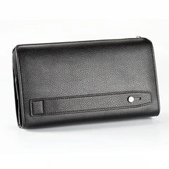 Business Men's leather wallet with coin pocket man purse phone clutch bag